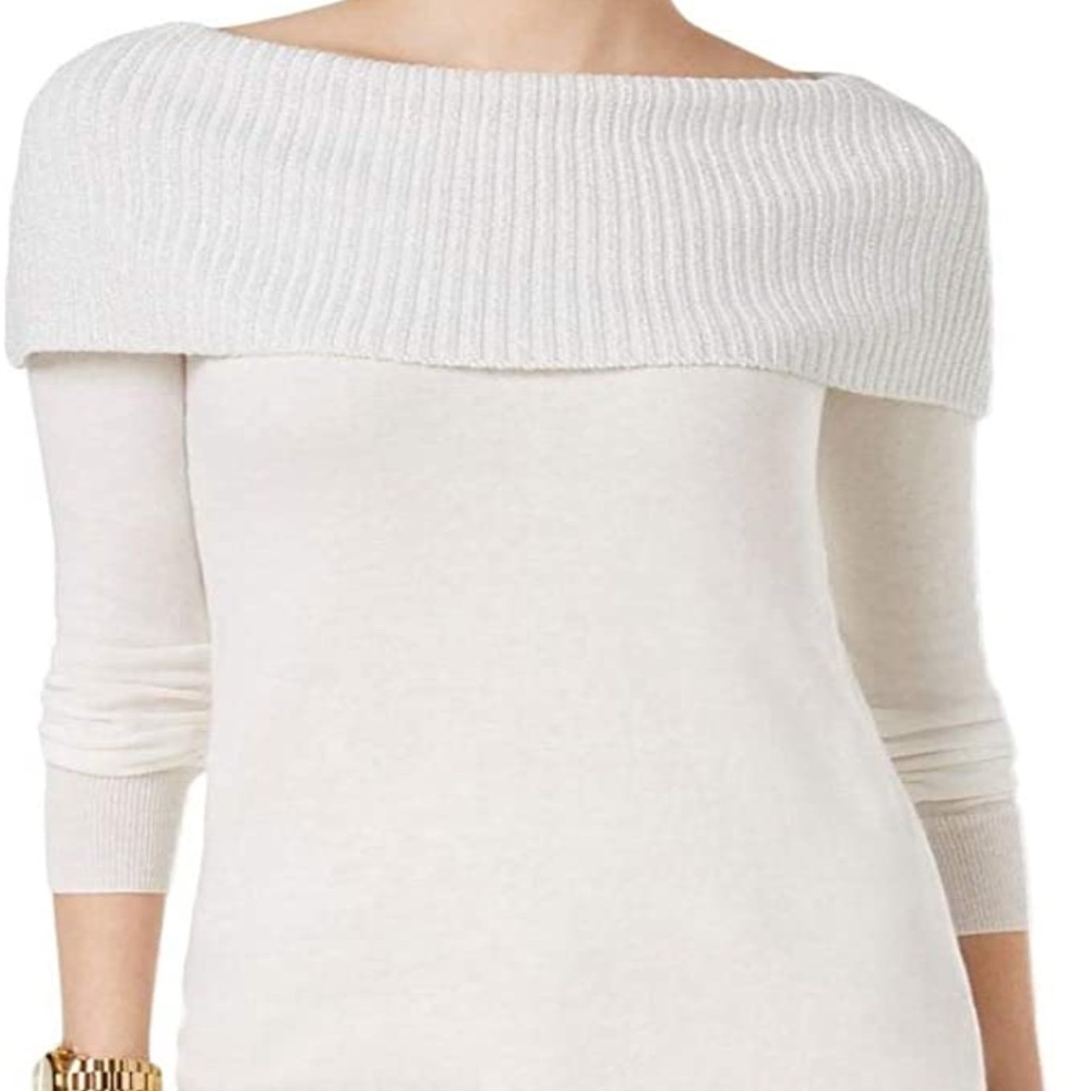 Convertible Cable Knit Sweater - Picture 2 of 4